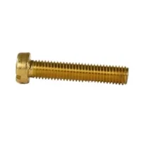 Maskinskrue M4 Fuldgevind - Messing - DIN 84 (ISO 1207)