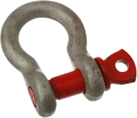 H-sjækel varmgalv. m/rødmalet pind 3/8"×7/16"