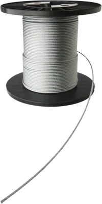 Stålwire galvaniseret 7×19 5mm