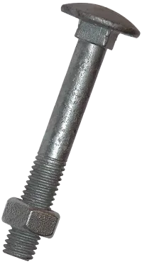 NKT bræddebolt m/møtrik 4.6 FZV M6×20, 50stk