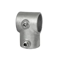 101 Kort T clamps / galvaniseret fitting 1" / 33,7 mm.