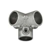 128 Hjørne Clamps / galvaniseret fitting 1/2" / 21,3 mm.