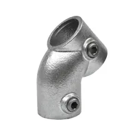 2844 45 graders T clamps / galvaniseret fitting 1" / 33,7 mm.
