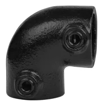 125 Vinkel Clamps / sort fitting 1" / 33,7 mm.