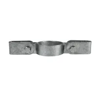 171 galvaniseret dobbelt Clamps beslag / til panelhegn rionet 1 1/4" / 42,4 mm.